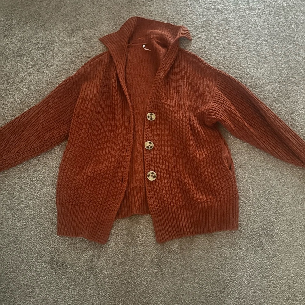 FP Movement by Free People Rust Cardigan